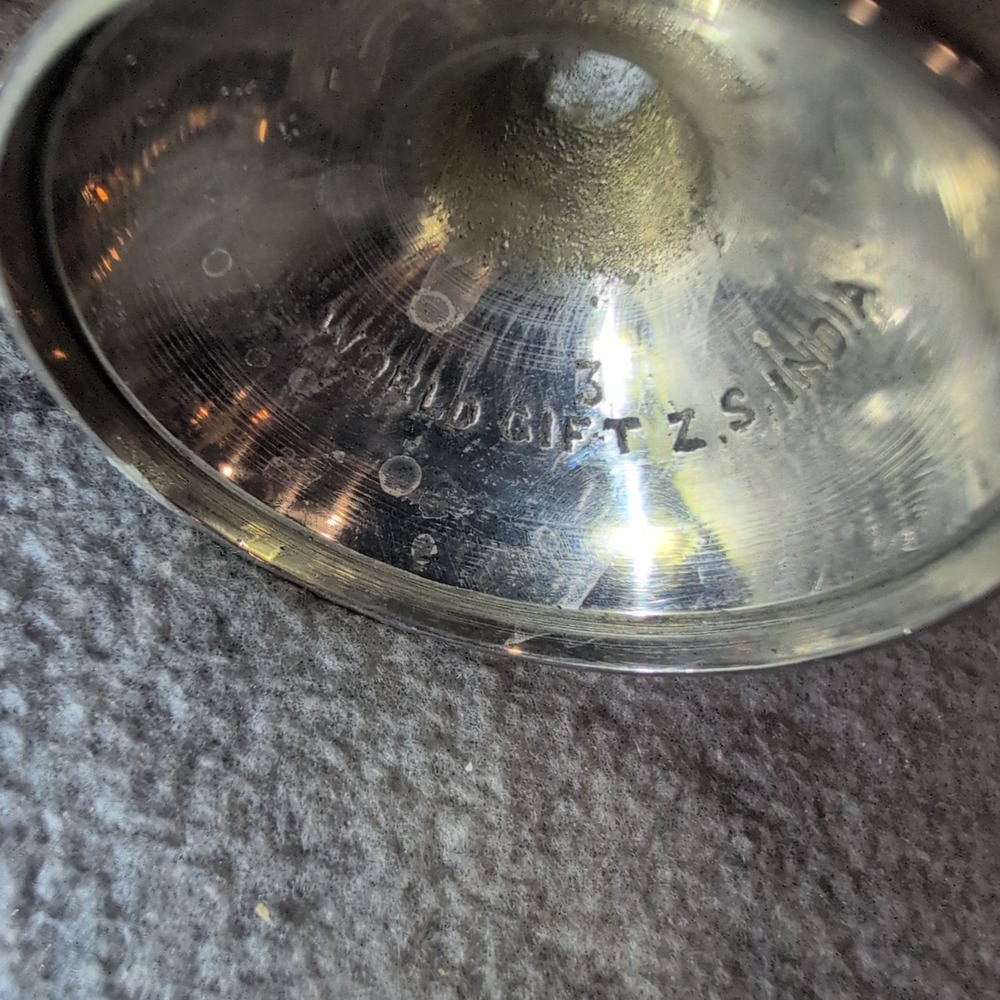World Gift India Silver Tone Etched Floral Goblets Chalice Set of 6 NA306 - Picture 7 of 11